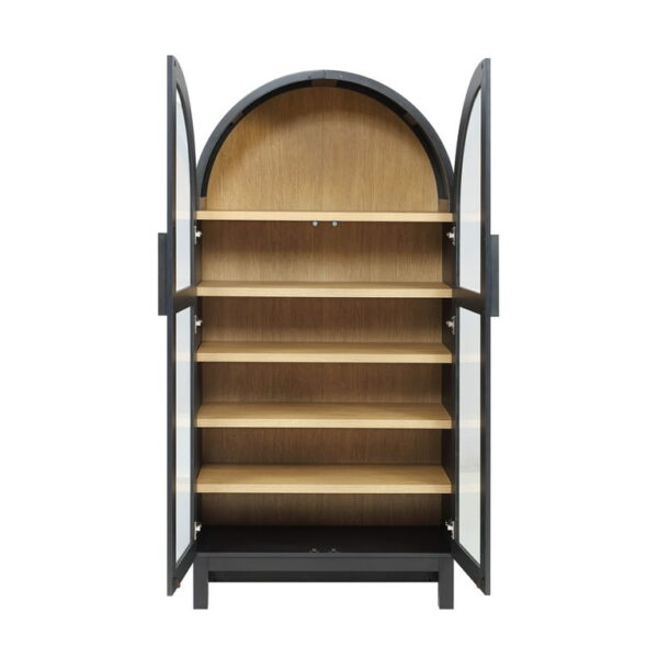 Better Homes & Gardens Juliet Arch Cabinet, Black Finish - Image 3