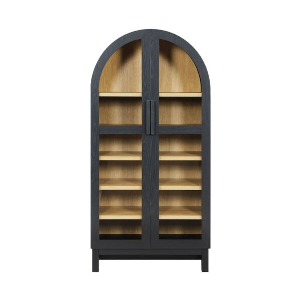 Better Homes & Gardens Juliet Arch Cabinet, Black Finish - Image 2